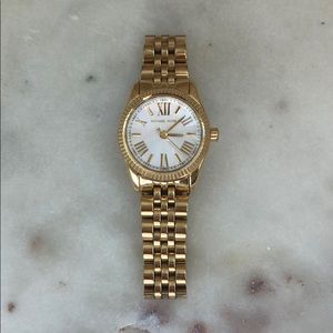 Michael Kors gold petite watch
